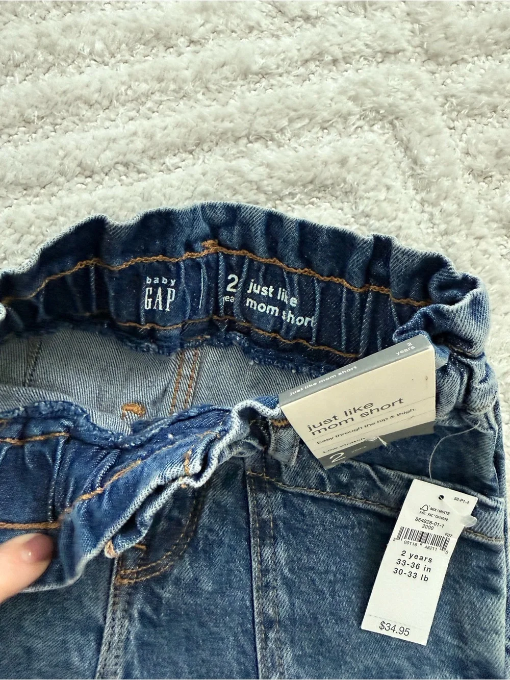 NWT - GAP Toddler Girl Denim Shorts - Size 2T